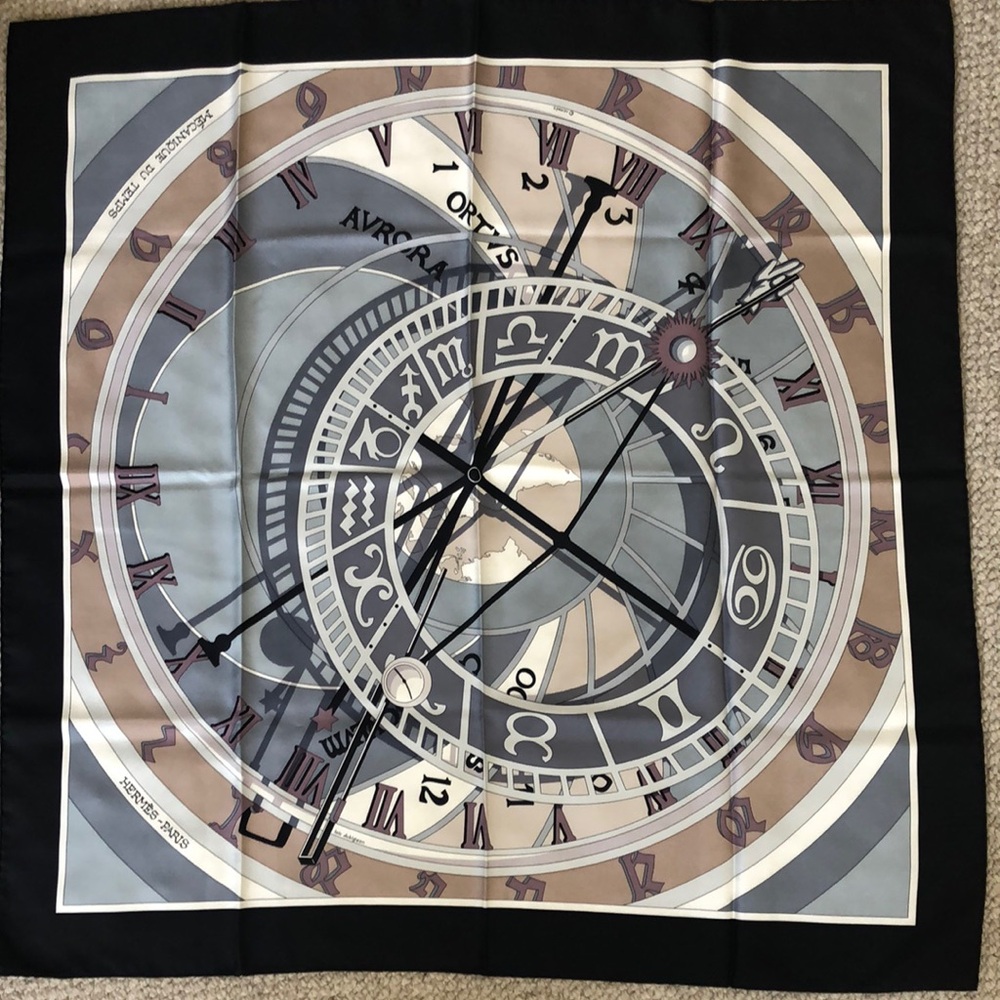 Hermes silk scarf